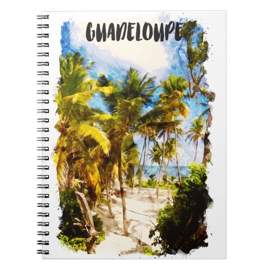 Guadeloupe Caribbean Tropical Island Reizen Notitieboek (Voorkant)