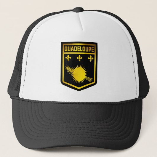 Guadeloupe Emblem Trucker Pet (Voorkant)