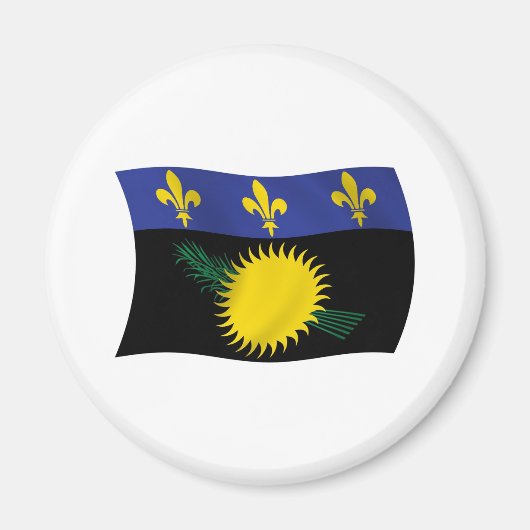 Guadeloupe Flag Magnet (Voorkant)