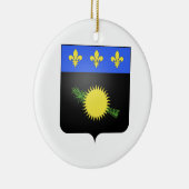Guadeloupe (Frankrijk) Wapenstaart Keramisch Ornament (Rechts)