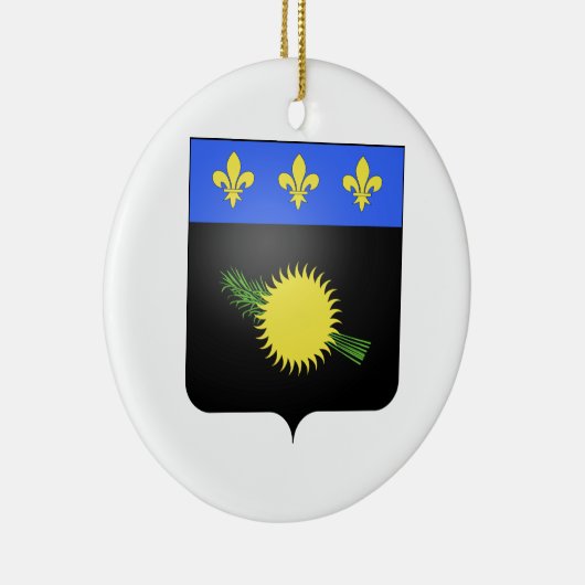 Guadeloupe (Frankrijk) Wapenstaart Keramisch Ornament (Rechts)