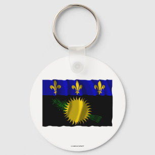 Guadeloupe-golfvlag Sleutelhanger
