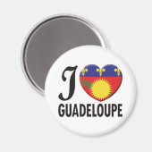 Guadeloupe Love Magneet (Voorkant / Achterkant)