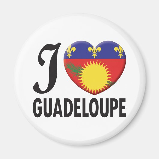 Guadeloupe Love Magneet (Voorkant)