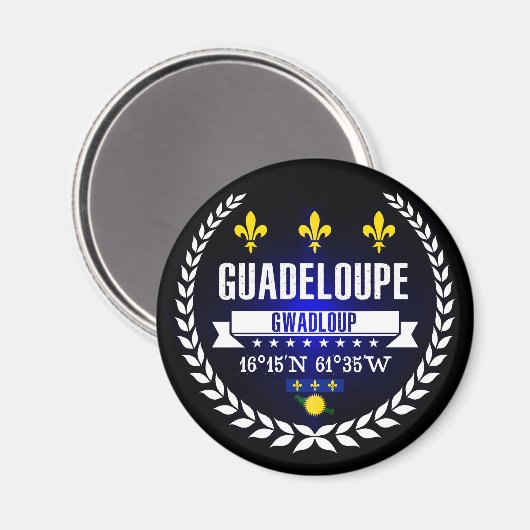 Guadeloupe Magneet (Voorkant / Achterkant)