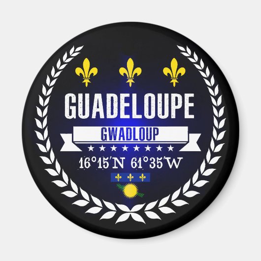 Guadeloupe Magneet (Voorkant)