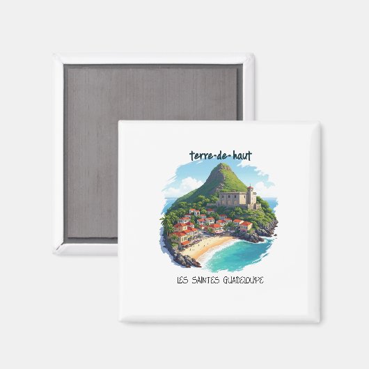 GUADELOUPE MAGNEET (Voorkant / Achterkant)