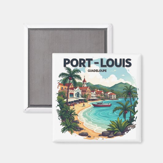 GUADELOUPE MAGNEET (Voorkant / Achterkant)