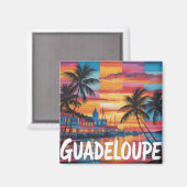 Guadeloupe magneet (Voorkant / Achterkant)
