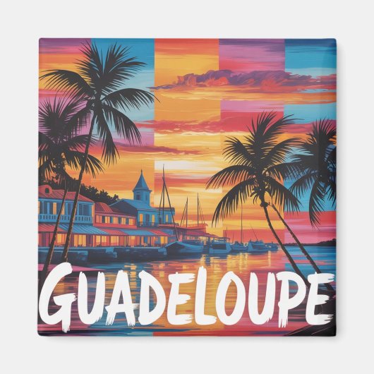 Guadeloupe magneet (Voorkant)