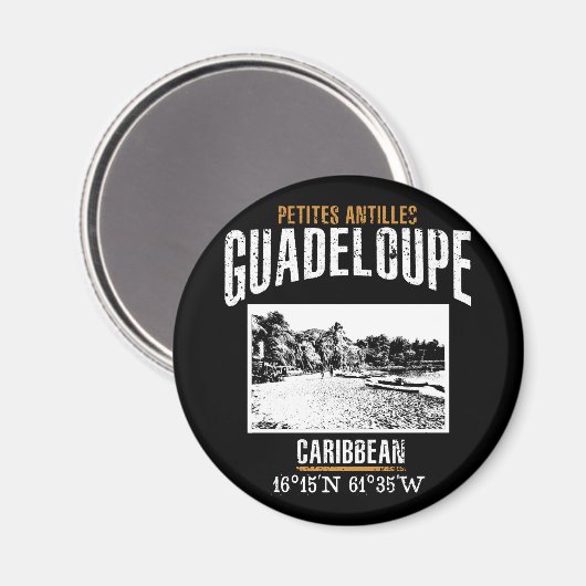 Guadeloupe Magneet (Voorkant / Achterkant)