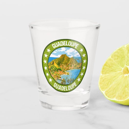 Guadeloupe Shot Glas (Voorkant)