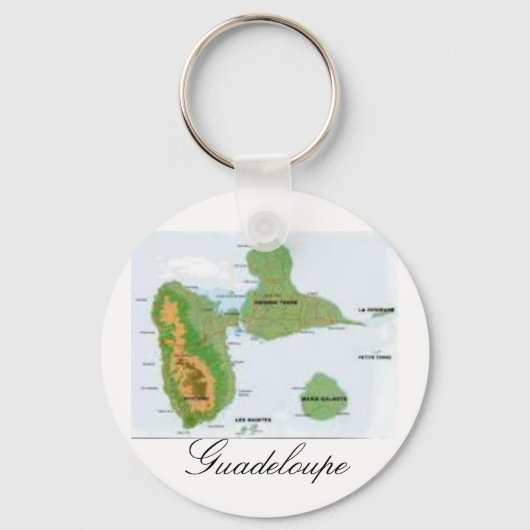 Guadeloupe Sleutelhanger (Voorkant)