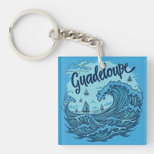 GUADELOUPE SLEUTELHANGER (voorkant)