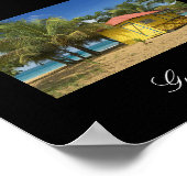 Guadeloupe-strand, Guadeloupe Poster (Hoek)