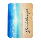 Guadeloupe strandzon magneet (Verticaal)