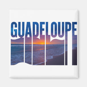 Guadeloupe: Tropische Caraïbische zonsondergang Magneet