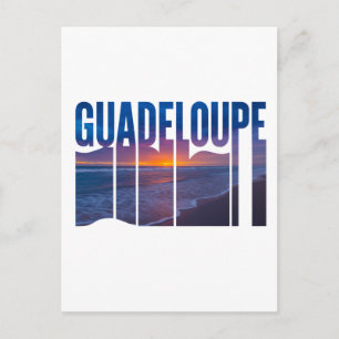 Guadeloupe: Tropische Caribische Zonsondergang Briefkaart