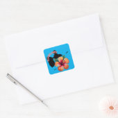 GUADELOUPE VIERKANTE STICKER (Envelop)