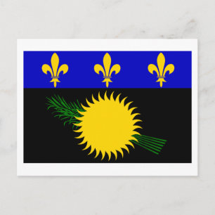 Guadeloupe vlag briefkaart