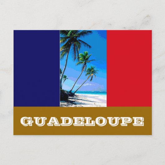 Guadeloupe vlag briefkaart (Voorkant)