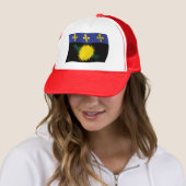Guadeloupe Vlag Hoed Trucker Pet (In situ)