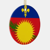 Guadeloupe vlag keramisch ornament (Rechts)