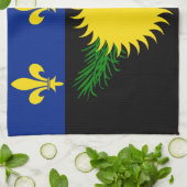 Guadeloupe vlag Keukenhanddoeken (Gevouwen)