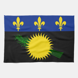 Guadeloupe vlag Keukenhanddoeken