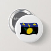 Guadeloupe Vlag Knop Ronde Button 5,7 Cm (Voorkant /achterkant)