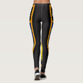 Guadeloupe vlag leggings (Achterkant)