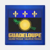 Guadeloupe vlag magneet (Voorkant)