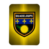 Guadeloupe vlag magneet (Verticaal)