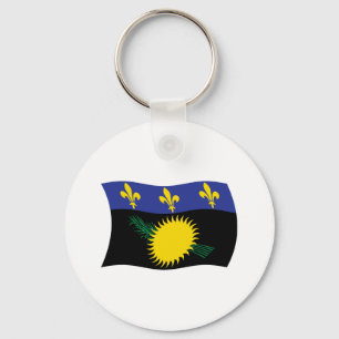 Guadeloupe Vlag Sleutelhanger