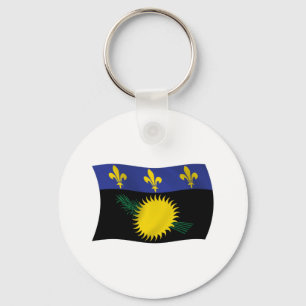 Guadeloupe Vlag Sleutelhanger