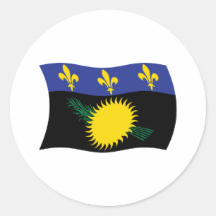 Guadeloupe Vlag Sticker