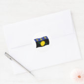 Guadeloupe Vlag Sticker (Envelop)