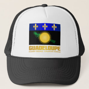Guadeloupe vlag trucker pet