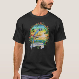 Guadeloupe West Indies tropische papegaai VAC T-shirt