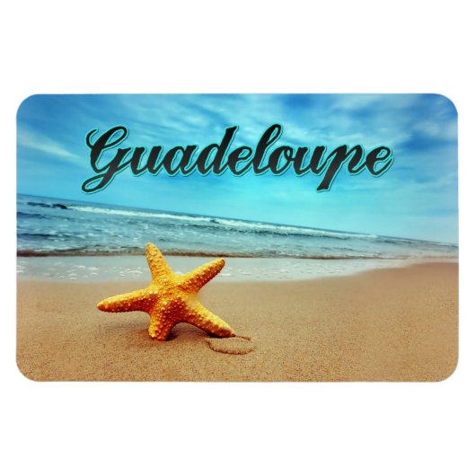 Guadeloupe zeester magneet (Horizontaal)