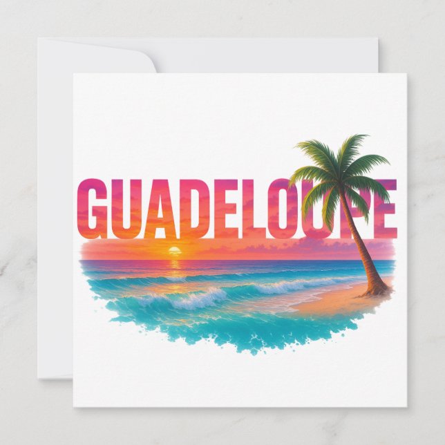 Guadeloupe Zonsondergang Tropisch (Voorkant)