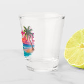 Guadeloupe Zonsondergang Tropisch Shot Glas (Rechts)