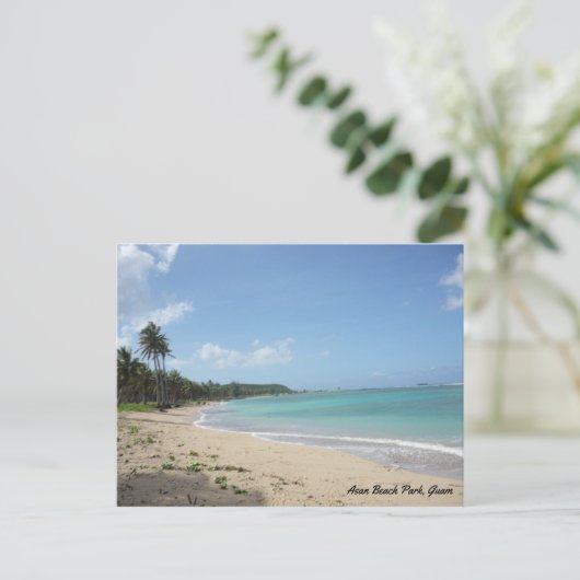 GUAM 671 Asan Beach Park Briefkaart (Staand voorkant)