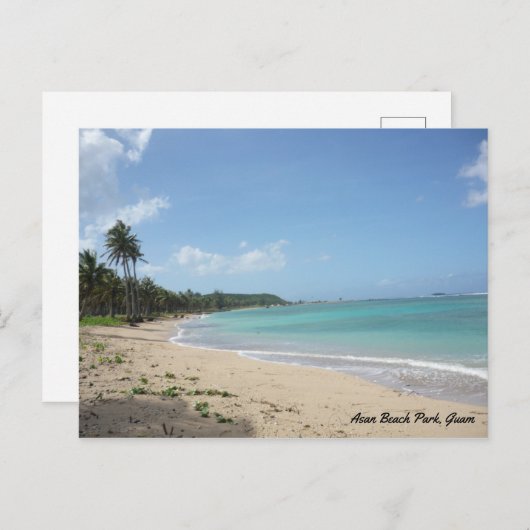 GUAM 671 Asan Beach Park Briefkaart (Voorkant / Achterkant)