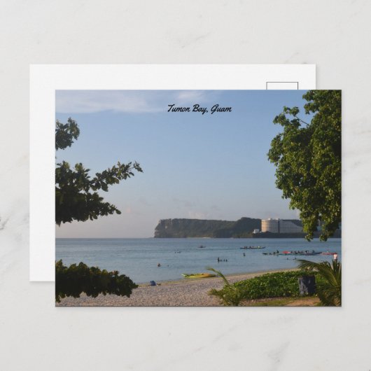 GUAM 671 Tumon Bay Guam Briefkaart (Voorkant / Achterkant)