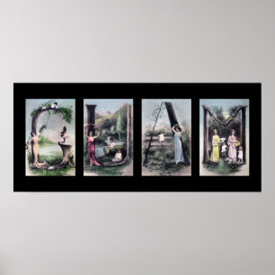 GUAM  alfabet Letter Name Art Poster