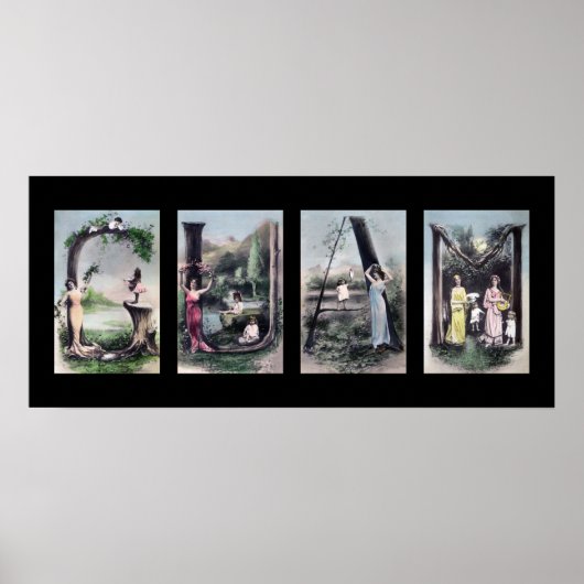 GUAM  alfabet Letter Name Art Poster (Voorkant)