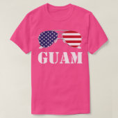 Guam American Flag Sunbritic Patriotic T-shirt (Design voorkant)