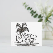 guam b&w briefkaart (Staand voorkant)