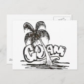 guam b&w briefkaart (Voorkant / Achterkant)